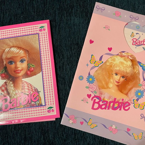 Barbie vintage stationery sets 1993 and 1995 Mattel collectible