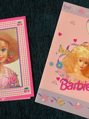 Barbie vintage stationery sets 1993 and 1995 Mattel collectible