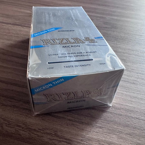 Rizla Micron Rolling Papers new, box of 50 booklets