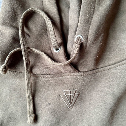 Green crop women's hoodie like new, size M