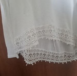 Pink Woman white long-sleeved blouse like new, size S
