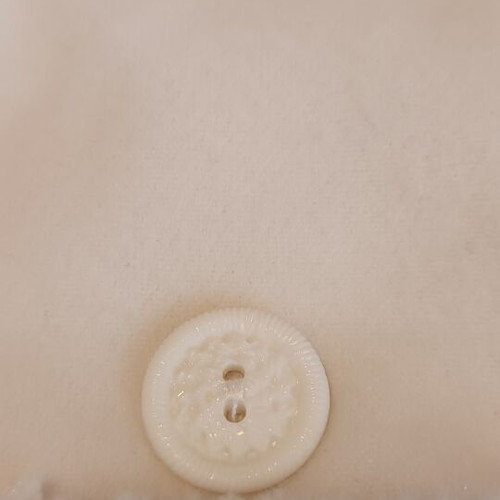 White girls' long coat with fur details