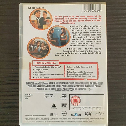 American Pie Ultimate Edition DVD used, 1999