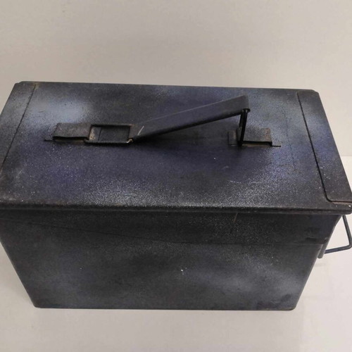 Multipurpose metal army box used