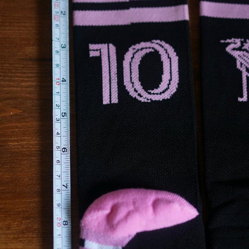 Lionel Messi #10 Socks pink/black new, one size