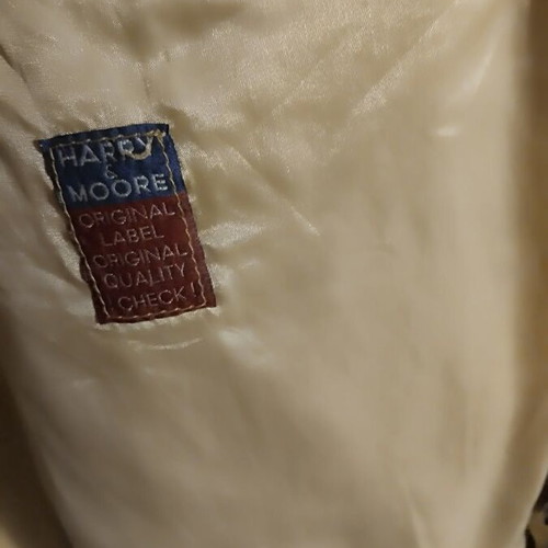 Vintage men's jacket used ochre L/XL minimal & timeless