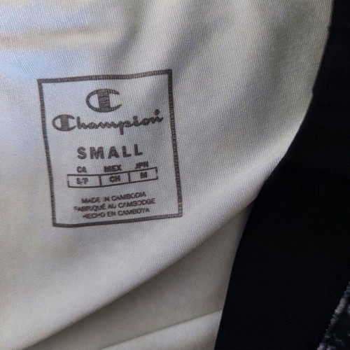 Champion long sports leggings like new size small black grey white