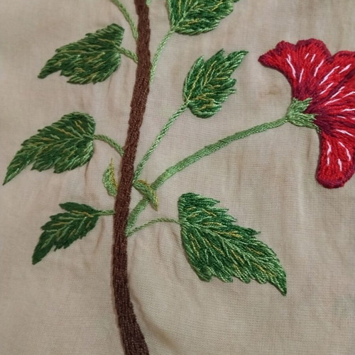 Old embroidery for frame or tablecloth used, 62×42 cm