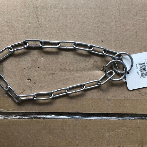 Obedience collar straight chain 3mm x 50cm new