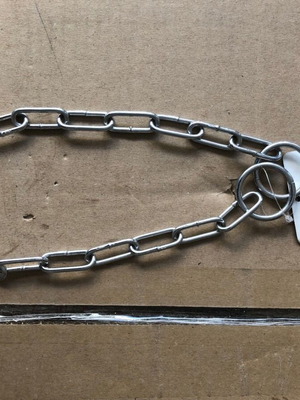 Obedience collar straight chain 3mm x 50cm new