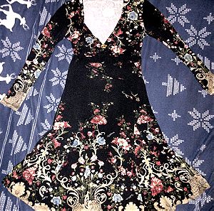 Roberto Cavalli αυθεντικό φλοράλ φόρεμα Small 00s