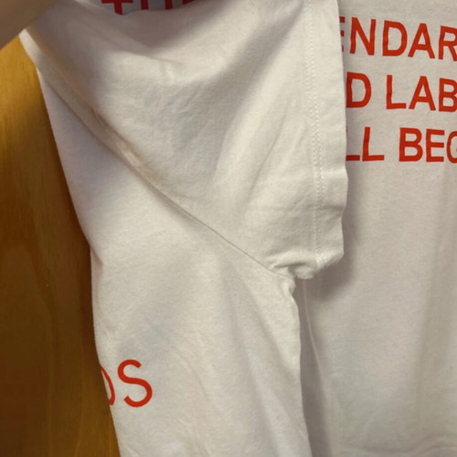 Virgin Records cotton short-sleeve T-shirt like new, white, size L