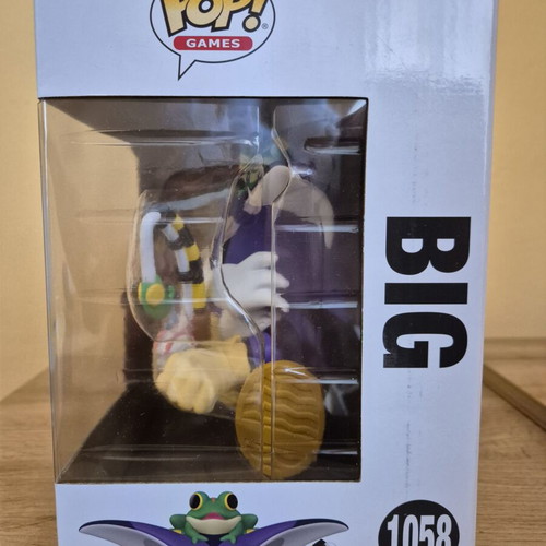 Funko Pop Games 1058 Sonic Big the Cat with Froggy new 6-inch figure