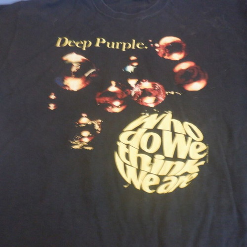 Authentic T-shirt Deep Purple Who Do We Think We Are!, size XL, black, in excellent condition