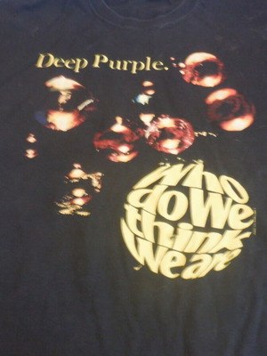 Αυθεντικό T-shirt Deep Purple Who Do We Think We Are!, μέγεθος XL, μαύρο, σε άριστη κατάσταση