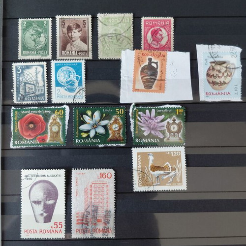Romanian stamps used, collection