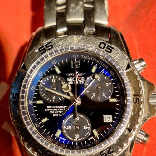 Sector SGE 650 Blue Dark Dial Chronograph Swiss ETA 251.262 used