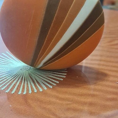Decorative candle used from Austria