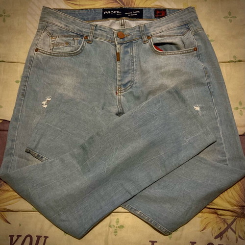 Profil premium jeans light blue like new with distressed details