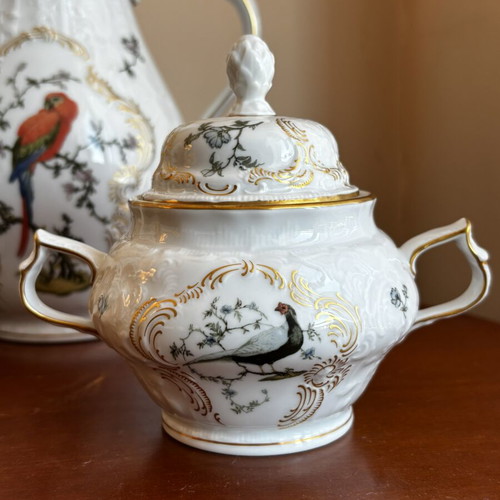 Rosenthal Sanssouci Voliere porcelain tea set with exotic birds