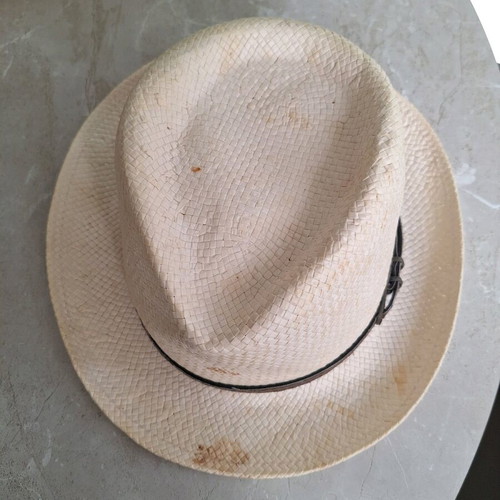 Karfil hats hat used, beige, size 58 unisex