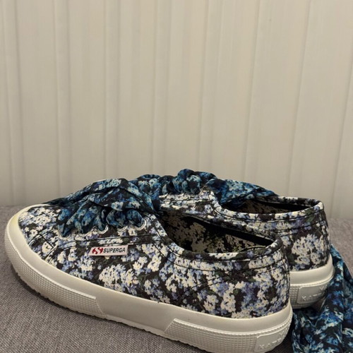 Superga x Mary Katrantzou sneakers like new with floral print