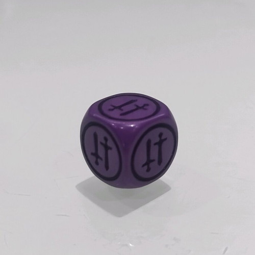 Purple Dungeons & Dragons battle die like new