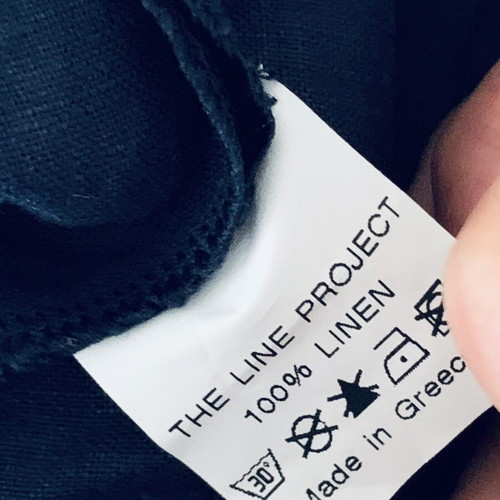Linen high-waist pants The Line Project like new, blue, XS