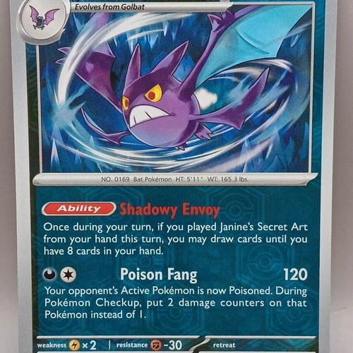 Crobat Pokemon collectible card new