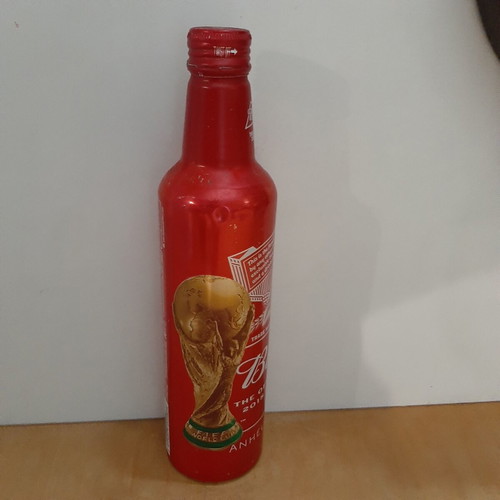 FIFA 2018 Budweiser Collectible Aluminum Beer Bottle used