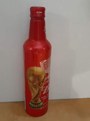FIFA 2018 Budweiser Collectible Aluminum Beer Bottle used