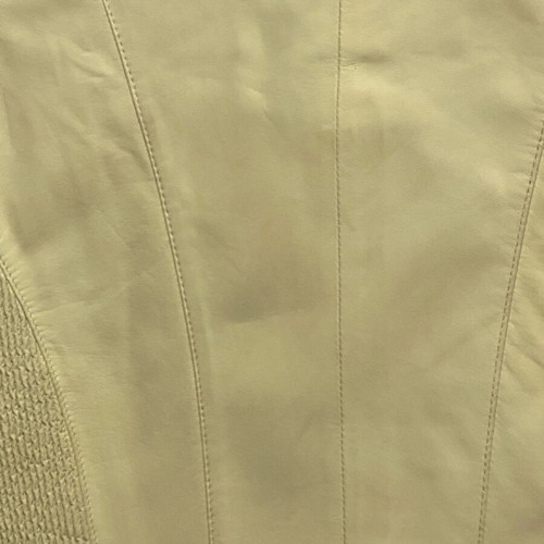 Zara leather jacket, ivory and black, soft genuine leather