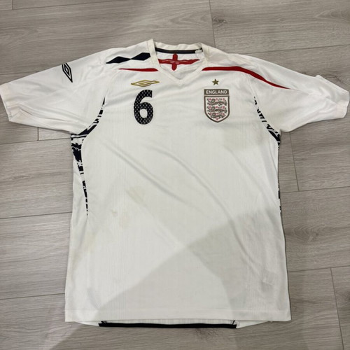 England National Team Vintage Jersey 2007-2009 John Terry #6 used Umbro