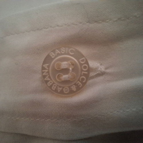 Dolce & Gabbana White Summer Shirt Basic Collection Size 43 Like New