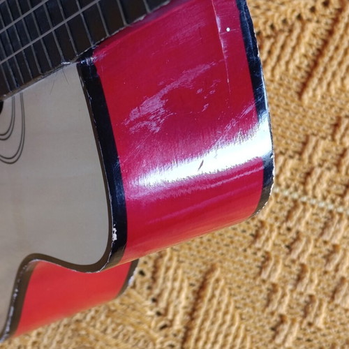 Children's classical guitar used with nylon strings