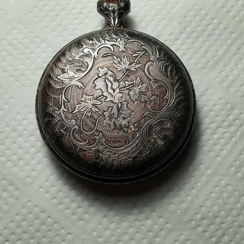 Antique silver collectible watch 1900-1920 used without mechanism