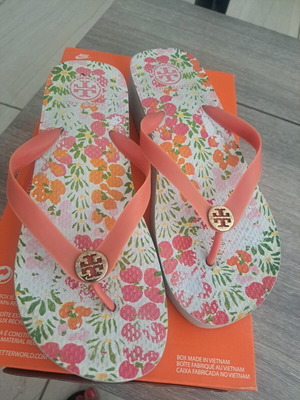 Σαγιονάρες Tory Burch μεταχειρισμένες με ψηλό πάτο, νούμερο 40, ροζ