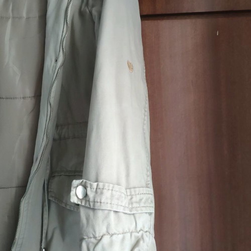 Beige jacket used with fur, size M Celestino
