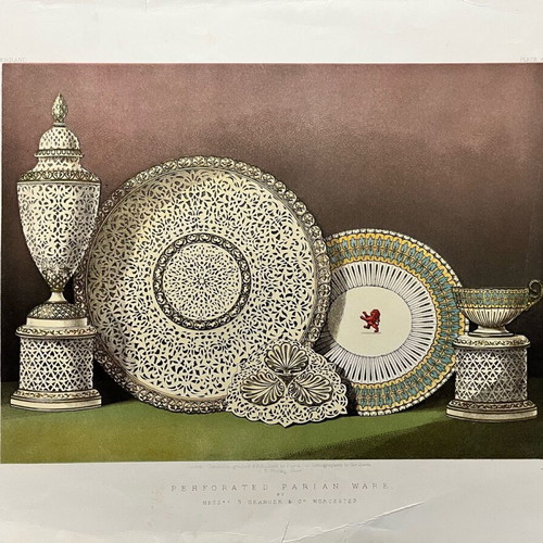 Lithograph Perforated Parian Ware used by Messrs G Granger and Co