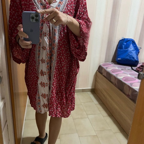 Boho kaftani dress used, multicolor Achilleas Accessories