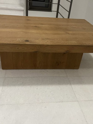 Living room coffee table with oak veneer, 120x80 cm