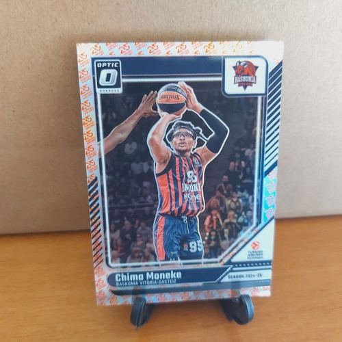 2024-25 Donruss Euroleague Chima Moneke 25th Anniversary Optic Card 15/25 Baskonia new
