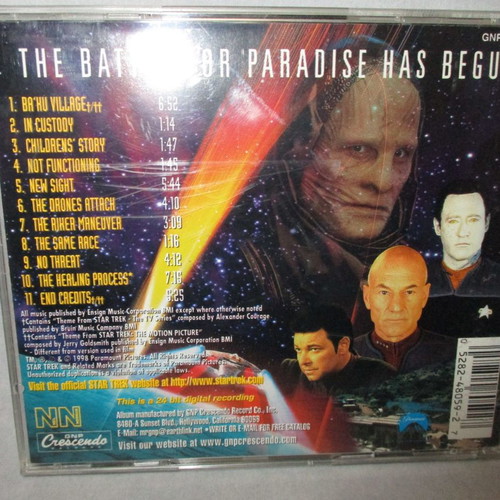 Star Trek Insurrection CD used, music from the original motion picture