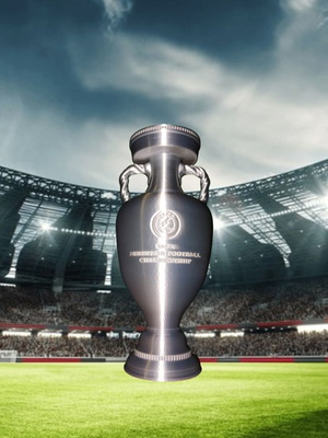 UEFA Euro trophy miniature new, 3d printed, 17 cm height