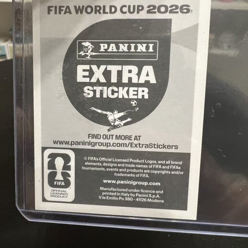 Christian Pulisic Panini Extra Sticker FIFA World Cup 2026 new