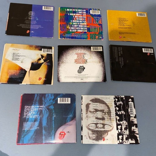 Rolling Stones pack of 8 rock CDs in cardsleeves