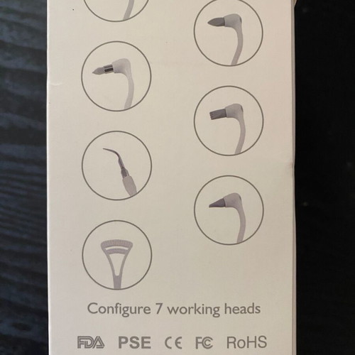 Acoustic Vibration Tooth Cleaner new with multiple heads and LED light