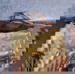 Τσάντα ώμου/χειρός Mattiolo μεταχειρισμένη σε μπεζ/λευκό