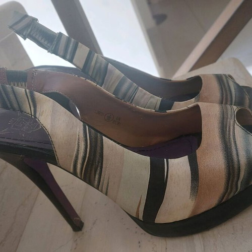 Peeptoe shoes Seven used, size 36, multicolor