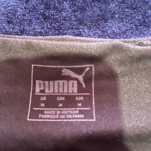 Puma leggings used, sewn in 2 places, size M, black and white